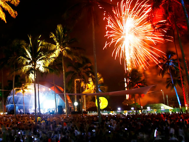 festa de ano novo em Morro de São Paulo Bahia