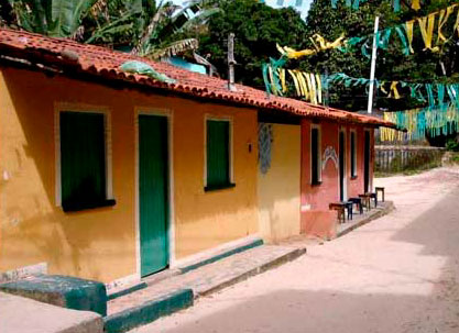 casas da vila de Morro de São Paulo Bahia