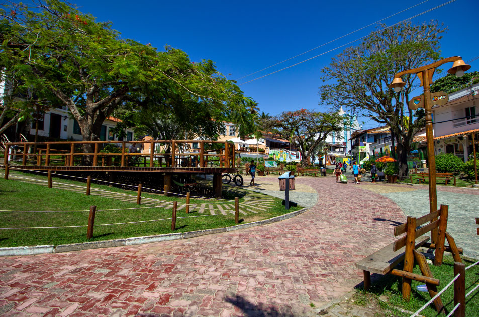 praça Morro de São Paulo Bahia